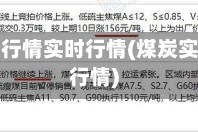 煤炭现货行情实时行情(煤炭实时费用行情)