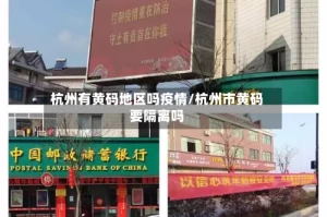 杭州有黄码地区吗疫情/杭州市黄码要隔离吗