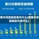 疫情中风险地区表示什么(疫情中风险地区代表什么)