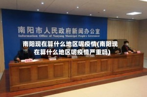 南阳现在算什么地区呢疫情(南阳现在算什么地区呢疫情严重吗)