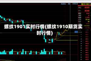 螺纹1901实时行情(螺纹1910期货实时行情)
