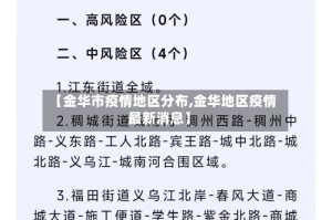 【金华市疫情地区分布,金华地区疫情最新消息】