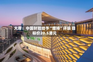 大摩：中国财险给予“增持”评级 目标价20.5港元