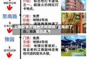 上海疫情封控地区有哪些/上海封了哪些地方