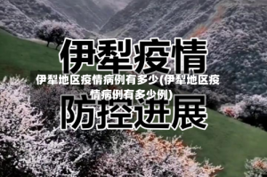 伊犁地区疫情病例有多少(伊犁地区疫情病例有多少例)