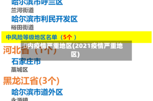 囯内疫情严重地区(2021疫情严重地区)