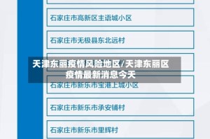 天津东丽疫情风险地区/天津东丽区疫情最新消息今天
