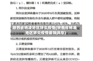 陕西省杨凌地区肺炎疫情(陕西省杨凌地区肺炎疫情最新消息)
