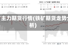 铁矿主力期货行情(铁矿期货走势分析)