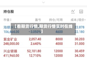 【看期货行情,期货行情实时在线】