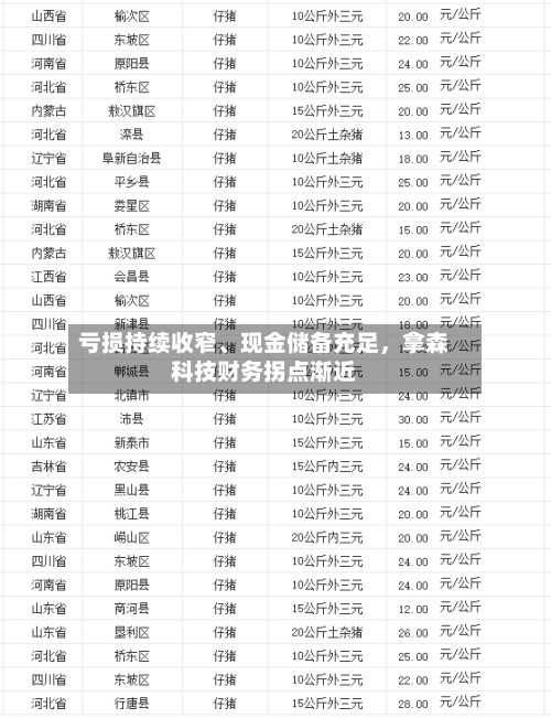 亏损持续收窄、现金储备充足，拿森科技财务拐点渐近-第1张图片