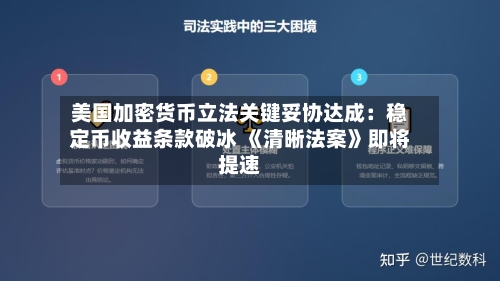 美国加密货币立法关键妥协达成：稳定币收益条款破冰 《清晰法案》即将提速-第3张图片