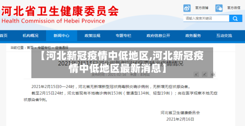 【河北新冠疫情中低地区,河北新冠疫情中低地区最新消息】-第1张图片