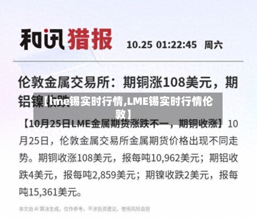【lme锡实时行情,LME锡实时行情伦敦】-第1张图片
