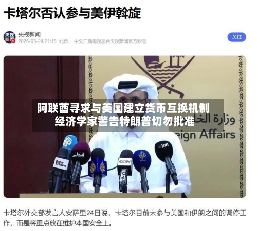 阿联酋寻求与美国建立货币互换机制 经济学家警告特朗普切勿批准-第2张图片
