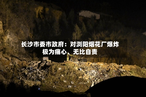 长沙市委市政府：对浏阳烟花厂爆炸极为痛心、无比自责-第1张图片