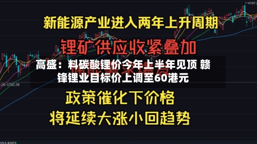 高盛：料碳酸锂价今年上半年见顶 赣锋锂业目标价上调至60港元-第3张图片