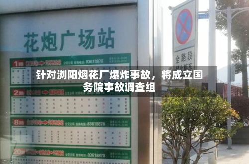 针对浏阳烟花厂爆炸事故	，将成立国务院事故调查组-第1张图片