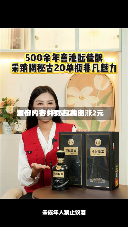 酒价内参5月6日费用发布：古井贡古20上涨2元-第1张图片