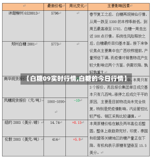 【白糖09实时行情,白糖的今日行情】-第1张图片