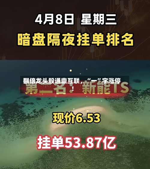 翻倍龙头股通鼎互联，“一”字涨停！-第1张图片