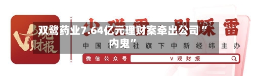 双鹭药业7.64亿元理财案牵出公司“内鬼”-第3张图片