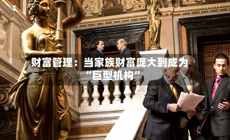 财富管理：当家族财富庞大到成为“巨型机构”-第1张图片