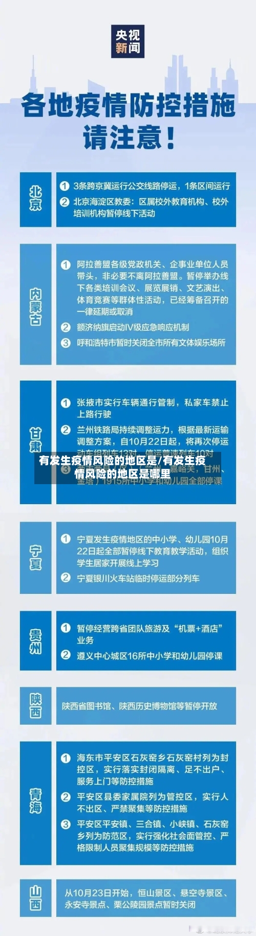 有发生疫情风险的地区是/有发生疫情风险的地区是哪里-第1张图片