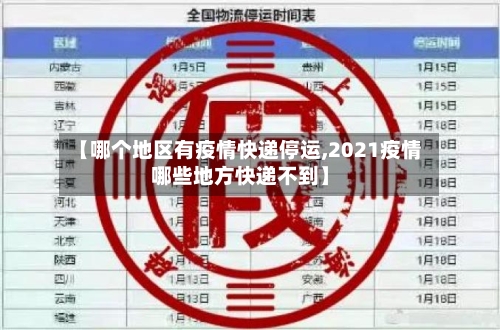 【哪个地区有疫情快递停运,2021疫情哪些地方快递不到】-第3张图片