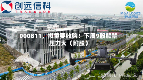 000811，拟重要收购！下周9股解禁压力大（附股）-第1张图片