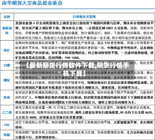 【最新期货行情软件下载,期货行情手机下载】-第1张图片