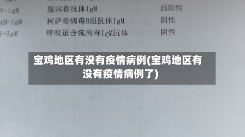 宝鸡地区有没有疫情病例(宝鸡地区有没有疫情病例了)-第2张图片